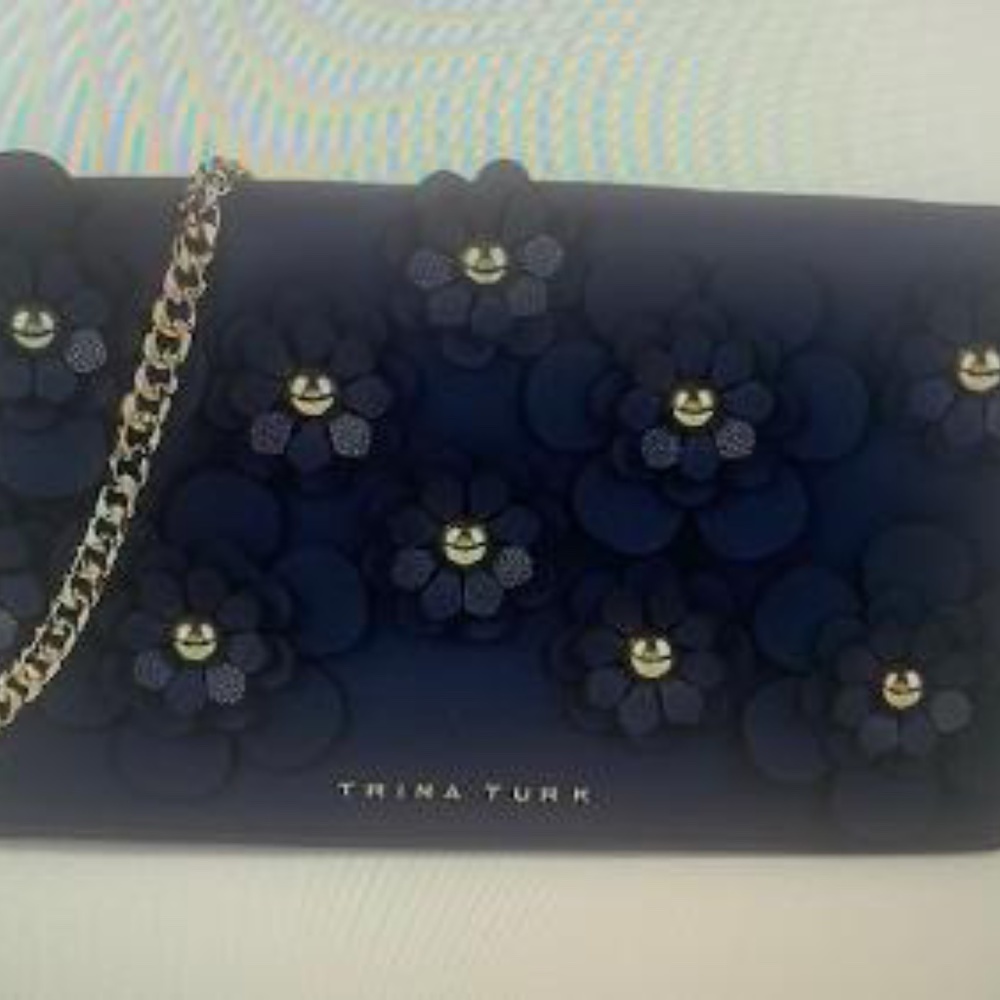 Trina Turk faux leather clutch